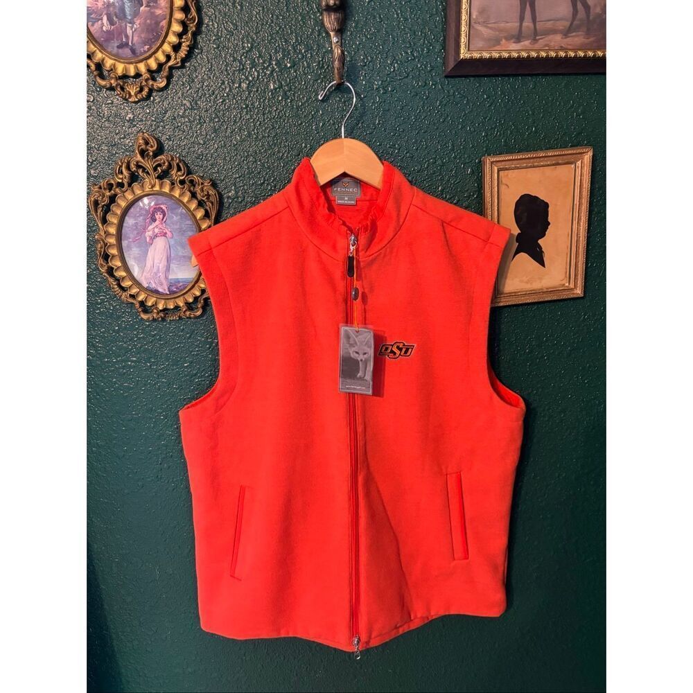 Fennec Fleece NWT OSU Oklahoma State Vest Sz Medium
